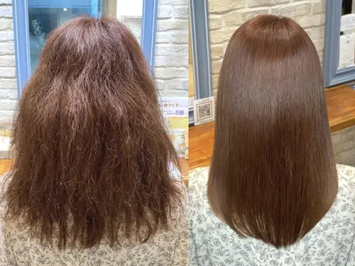 背景画像: 柔らかくナチュラルなストレートヘアを叶える縮毛矯正