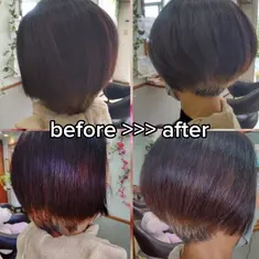 60代女性ヘアカット