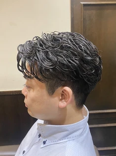 HIRO GINZA BARBER SHOP 飯田橋・神楽坂店_七三ナチュラルパーマ